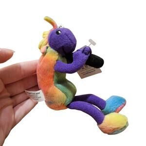 Zoona Petite Kokopelli Plush Keychain Toy Colorful Playing Black Flute